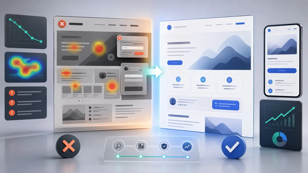 12 erros de design em landing pages que derrubam conversão