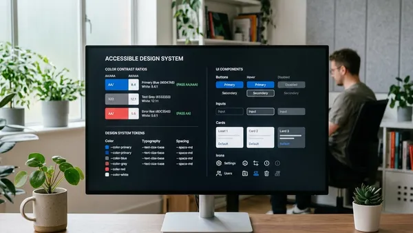 Acessibilidade no Centro: Como Criar um Design System em 2026 Alinhado