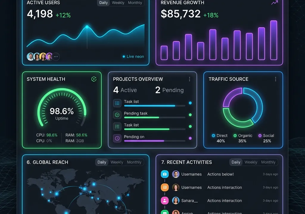 Design de bento grid responsivo com CSS Grid nativo