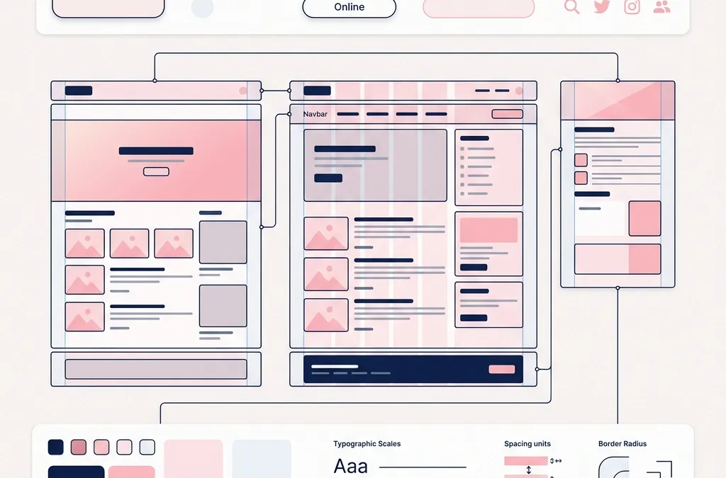 O guia de design systems para blogs modernos: consistência sem peso de CSS
