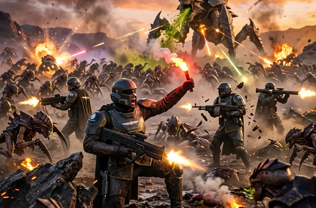 Helldivers 2: A Nova Warbond “Linha de Frente Galactica”