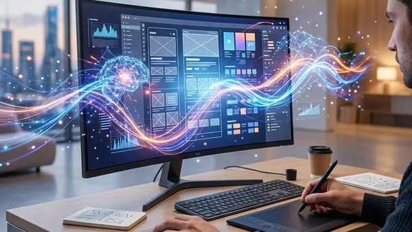 Prototipagem de UI Acelerada por IA: Como Ferramentas Generativas Estao Revolucionando o Fluxo de Trabalho em 2026!
