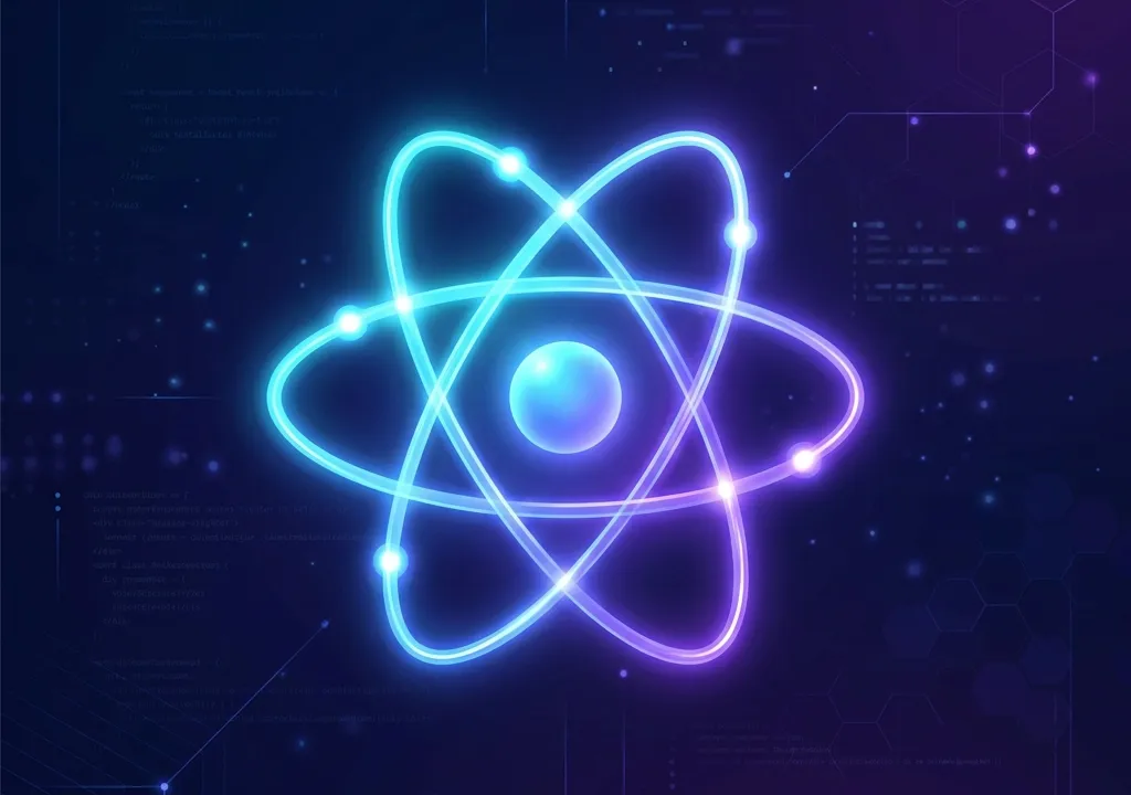 React atomic icon illustration