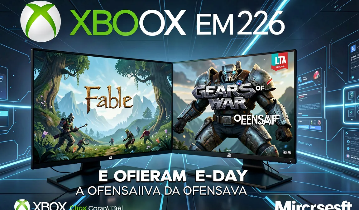 Xbox em 2026: Fable e Gears of War E-Day Lideram a Ofensiva da Microsoft